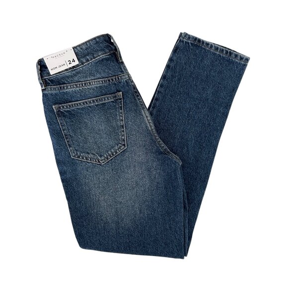 PacSun Mom Jean Evan Blue High-Rise Denim Jeans NWT (24) - Picture 5 of 13